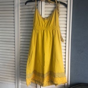 Yellow sun dress.